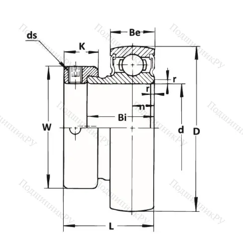 Корпусный подшипник KH 205-16 GAE (ASAHI) в Орле
