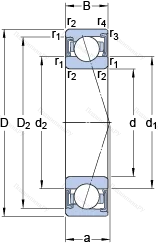 Подшипник S 7003 CD/P 4A