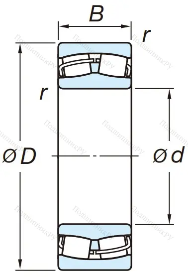 Сферический роликовый подшипник 22224 RHRW 33