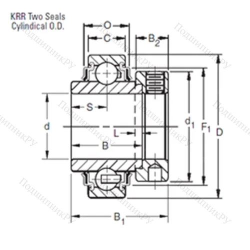 Подшипник шариковый радиальный 1101 от производителя  TIMKEN