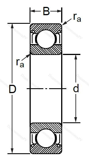 Шариковый однорядный подшипник 76-80317 (6317 ZZC 3) в Орле