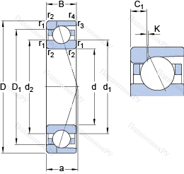 Подшипник 7038 ACD/HCP 4AH 1