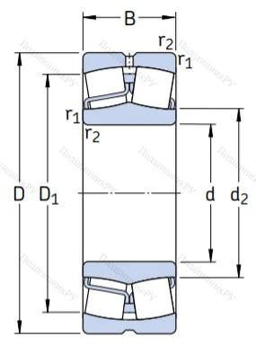Сферический роликовый подшипник 22326 CC/W 33