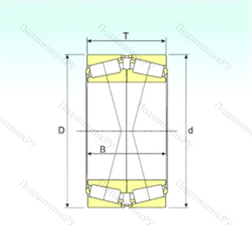 Подшипник роликовый радиально-упорный 32960/DF от производителя  ISB
