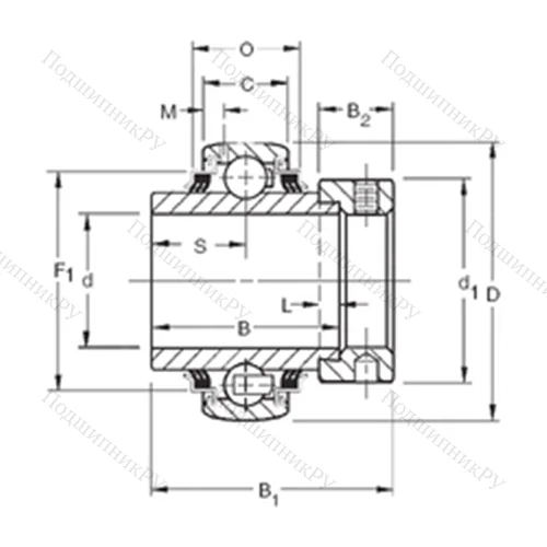 Подшипник шариковый радиальный G 1109KPPB 3 от производителя  TIMKEN