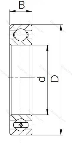 Шариковый однорядный подшипник 409 (6409) в Орле