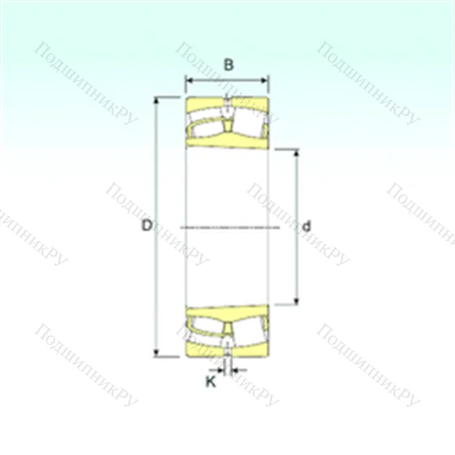 Подшипник роликовый радиальный самоцентрирующийся 24168 K 30 от производителя  ISB Подшипник роликовый радиальный самоцентрирующийся 24168 K 30 от производителя  ISB