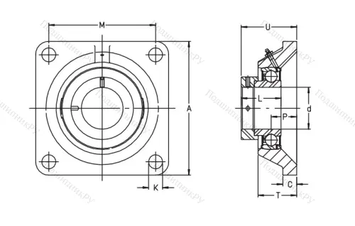 Подшипниковый узел  PCJ 30-XL-N в Орле