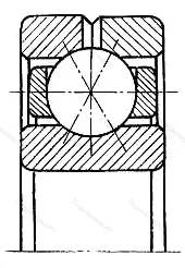Модификация подшипника АВ-116222Б1Т2 размер 110x200x38 от производителя  ГПЗ-4 Модификация подшипника АВ-116222Б1Т2 размер 110x200x38 от производителя  ГПЗ-4