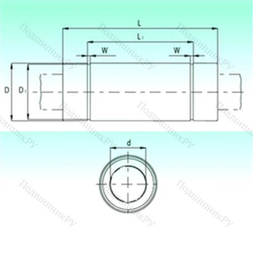 Подшипник шариковый линейный KBL 50192-PP