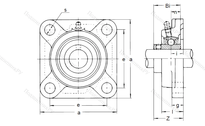 Подшипниковый узел UCF 207