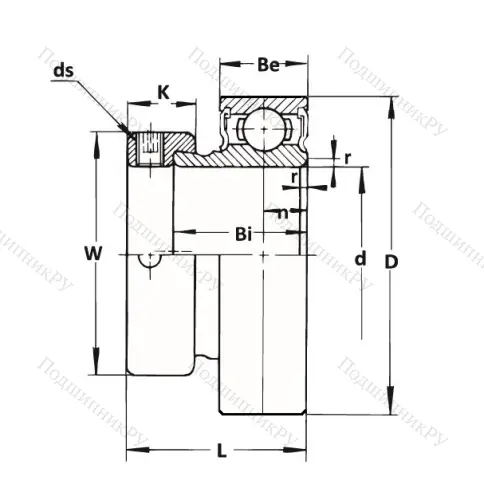 Корпусный подшипник KHR 205 AE в Орле