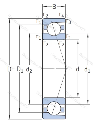 Сверхточный подшипник 7012 ACDGA/P 4A от производителя  SKF