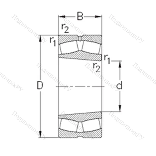Подшипник роликовый радиальный самоцентрирующийся 23056-K-MB-W 33