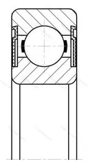 Модификация подшипника 6-180306АС17 размер 30x72x19 ГПЗ-18 от производителя  ГПЗ-18