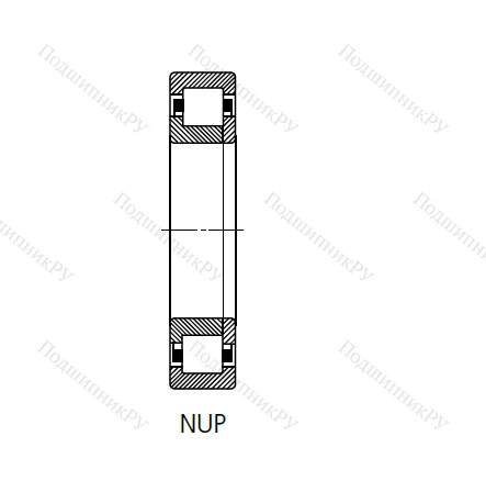 Цилиндрический роликовый подшипник 692409 (NUP 409 N) в Орле