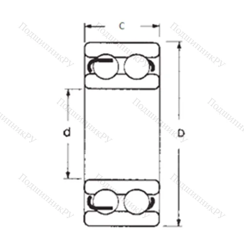 Подшипник шариковый радиальный 4215-2RS