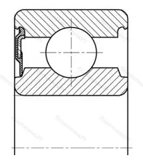 Модификация подшипника 20703А2 размер 17x40x14 от производителя  ЕПК
