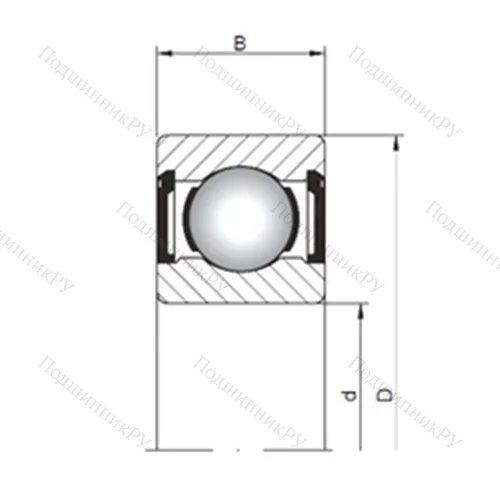 Подшипник шариковый радиальный 618/2 ZZ от производителя  CX