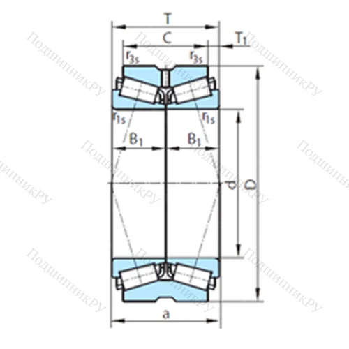 Подшипник роликовый радиально-упорный  610-2