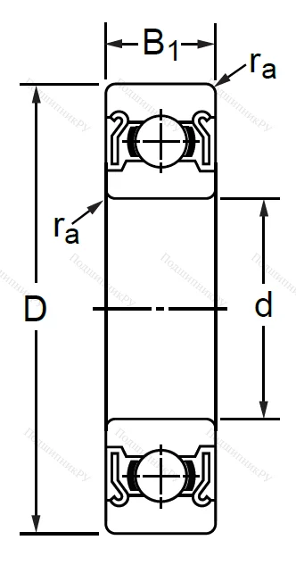 Дюймовый шариковый подшипник R 6 ZZ (KLNJ 3/8-2ZR) в Орле