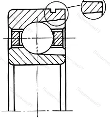 Подшипник  412N (170412) размер 60x150x35