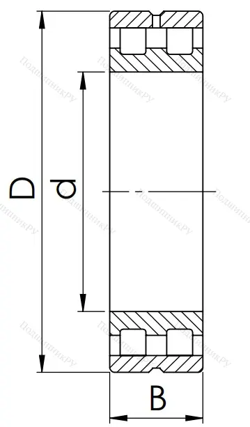Двухрядный роликовый подшипник 5-3182112 Л (NN 3012 MKP 5) в Орле