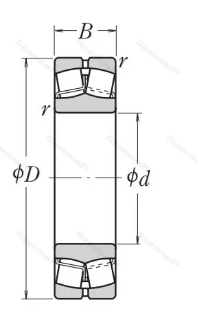 Сферический роликовый подшипник 22218 EAE 4 C 3 от производителя  NSK
