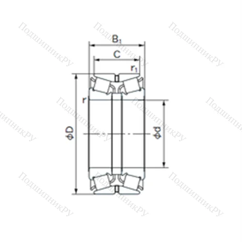 Подшипник роликовый радиально-упорный 440KBE 130