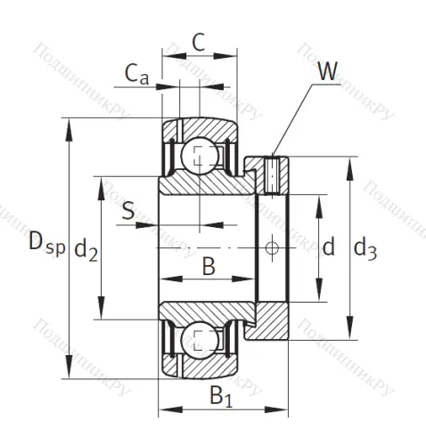 Корпусный подшипник GRAE 20 XL NPP B в Орле