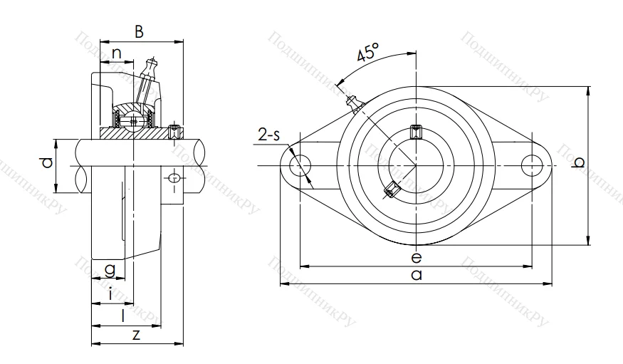 Подшипниковый узел UCFL 208 (480208) в Орле