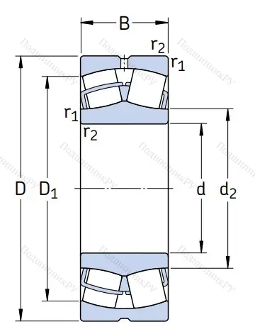 Сферический роликовый подшипник 3524 АМН (22224 MBW 33) в Орле