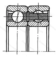 Подшипник  346211 размер 55x100x42 от производителя  ГПЗ-7