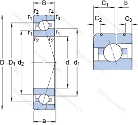 Подшипник 7019 ACE/HCP 4AL