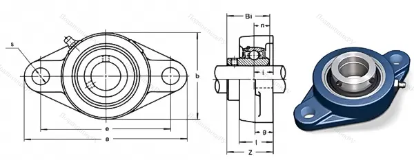 Подшипниковый узел UCFL 210