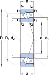 Подшипник 7006 CE/HCP 4A
