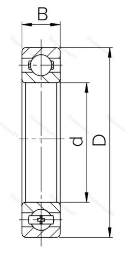 Шариковый однорядный подшипник 6-7000103 (16003) в Орле