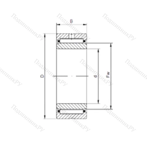 Подшипник игольчатый радиальный NA 499 от производителя  CX Подшипник игольчатый радиальный NA 499 от производителя  CX