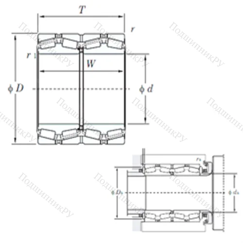 Подшипник роликовый радиально-упорный 47320 от производителя  KOYO Подшипник роликовый радиально-упорный 47320 от производителя  KOYO