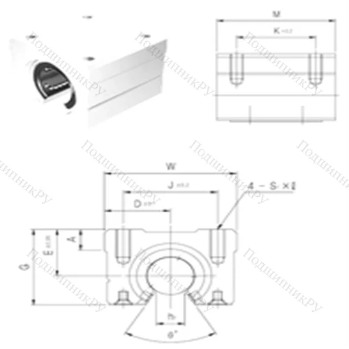 Подшипник шариковый линейный