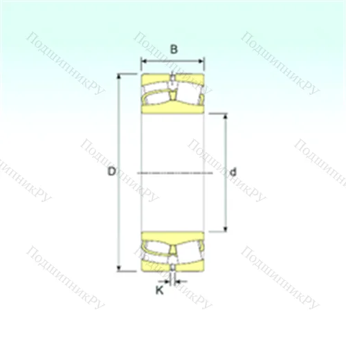 Подшипник роликовый радиальный самоцентрирующийся 22309 от производителя  ISB