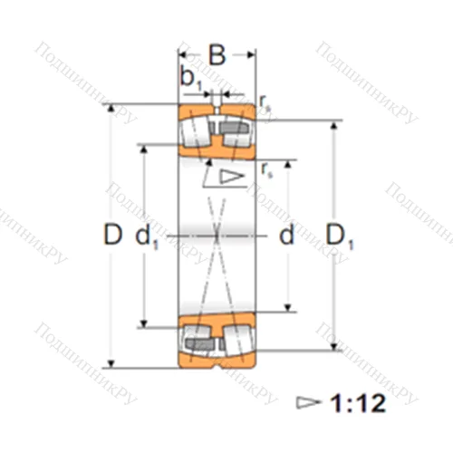 Подшипник роликовый радиальный самоцентрирующийся 22218 KMBW 33
