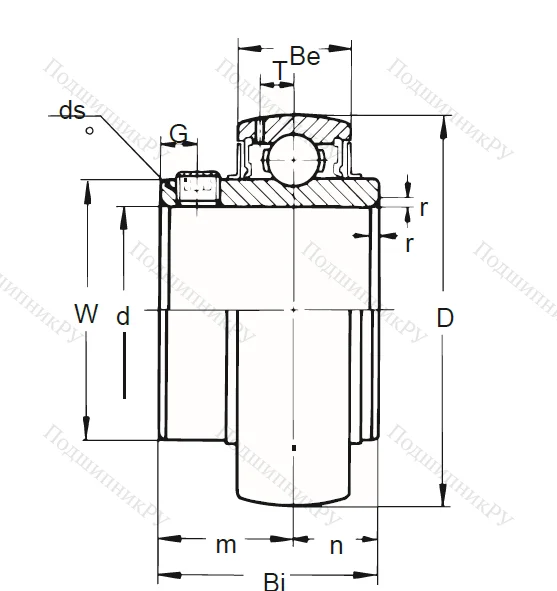 Корпусный подшипник UC 205-16 (ASAHI) в Орле
