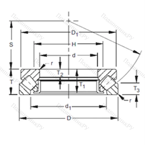 Подшипник роликовый упорно-радиальный 29344 от производителя  TIMKEN