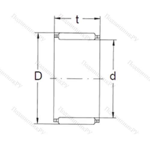 Подшипник игольчатый радиальный K 90X 98X 26