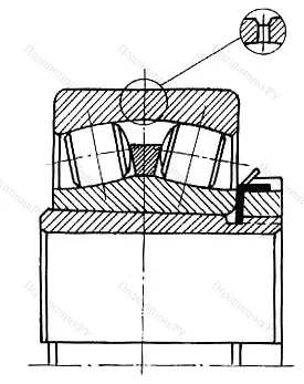 Подшипник  23140K+H 3140 (3353736) размер 180x340x112/150