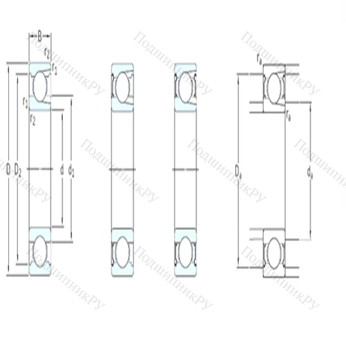 Подшипник шариковый радиальный 310-2Z от производителя  SKF
