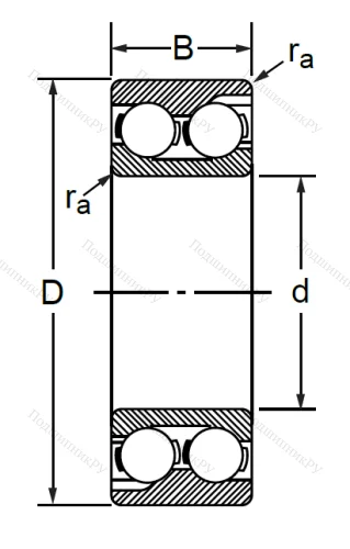 Радиально-упорный шариковый подшипник 3056306 (3306 ATN) в Орле