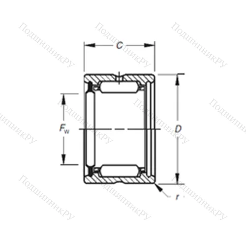 Подшипник игольчатый радиальный