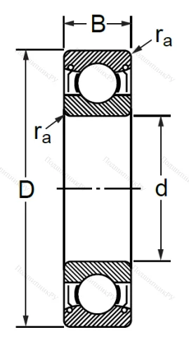 Шариковый однорядный подшипник 76-80302 (6302 ZZC 3) в Орле